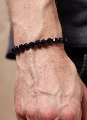 Blue Goldstone And Sterling Silver Bracelet