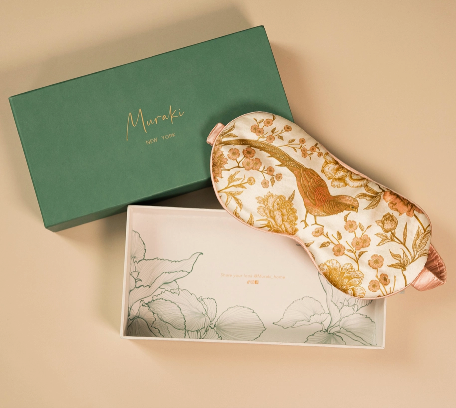 Pearl Pink Bird Eye Mask