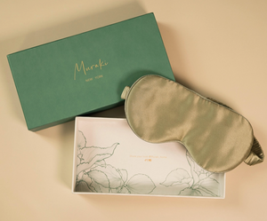 Sage Green Silk Eye Mask