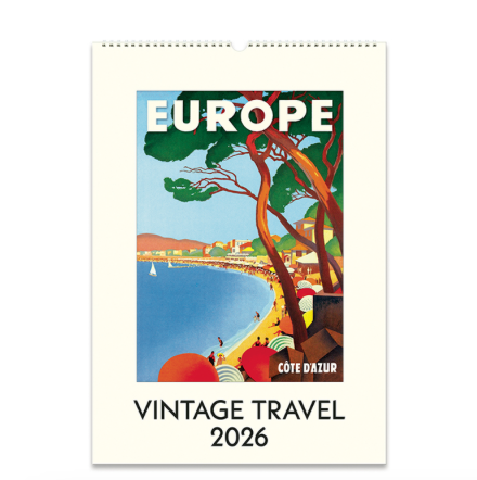 Cavallini 2026 Calendar Vintage Travel
