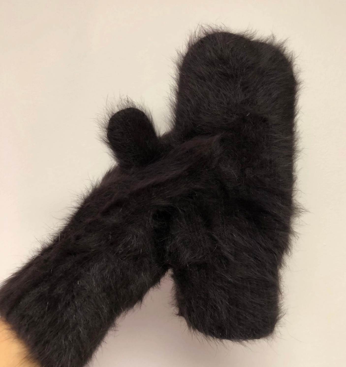 Fluffy Angora Mittens