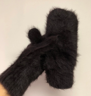 Fluffy Angora Mittens