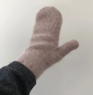 Fluffy Angora Mittens