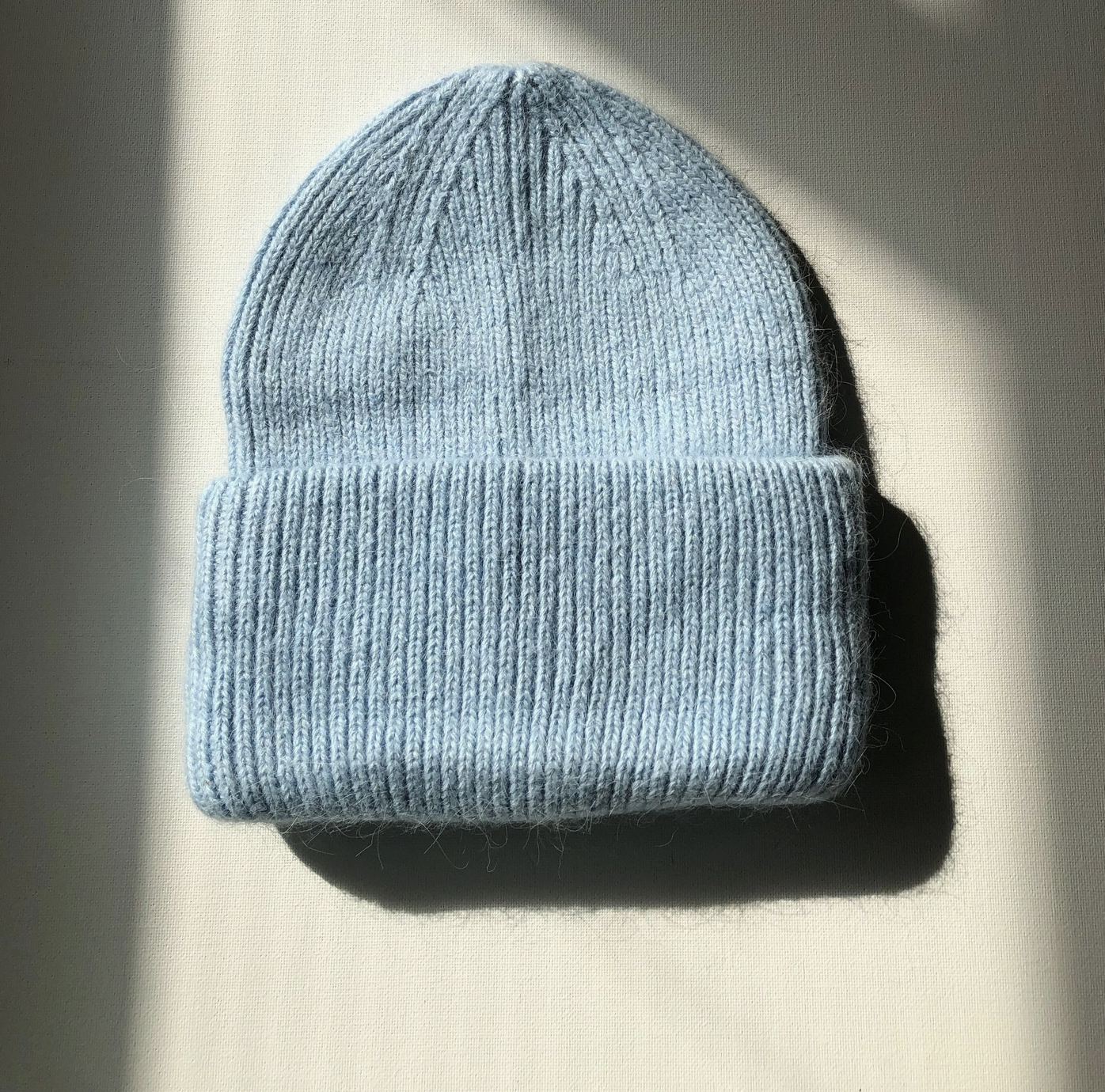 Snow Pastel Angora Beanie