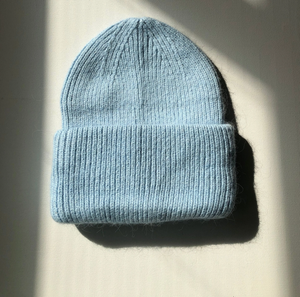 Snow Pastel Angora Beanie