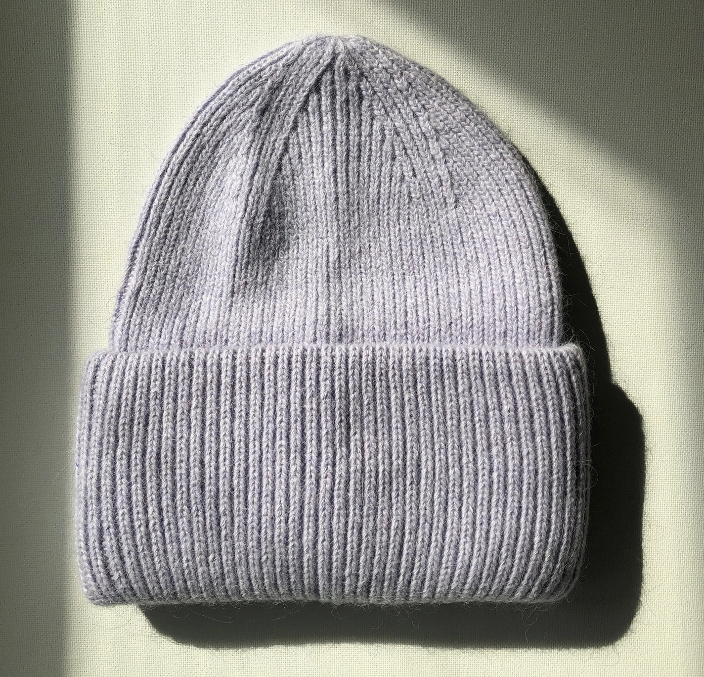 Snow Pastel Angora Beanie