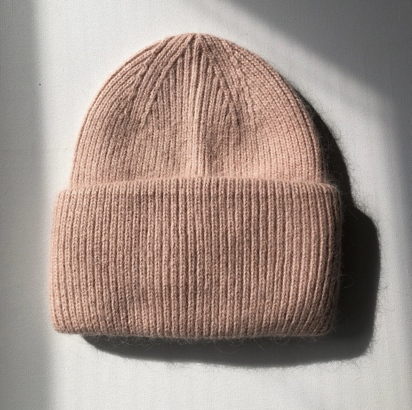 Snow Pastel Angora Beanie
