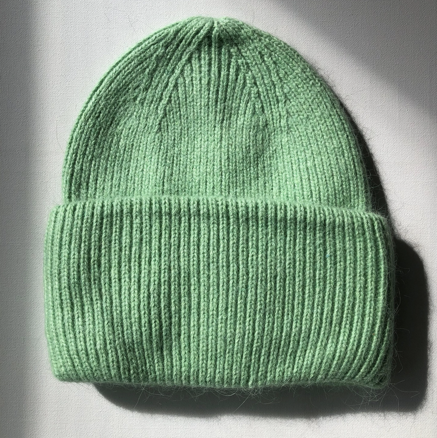 Snow Pastel Angora Beanie