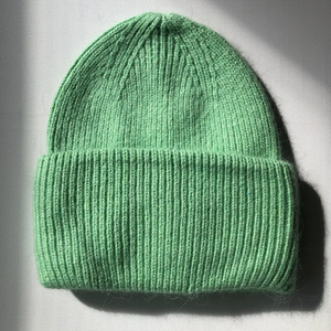Snow Pastel Angora Beanie