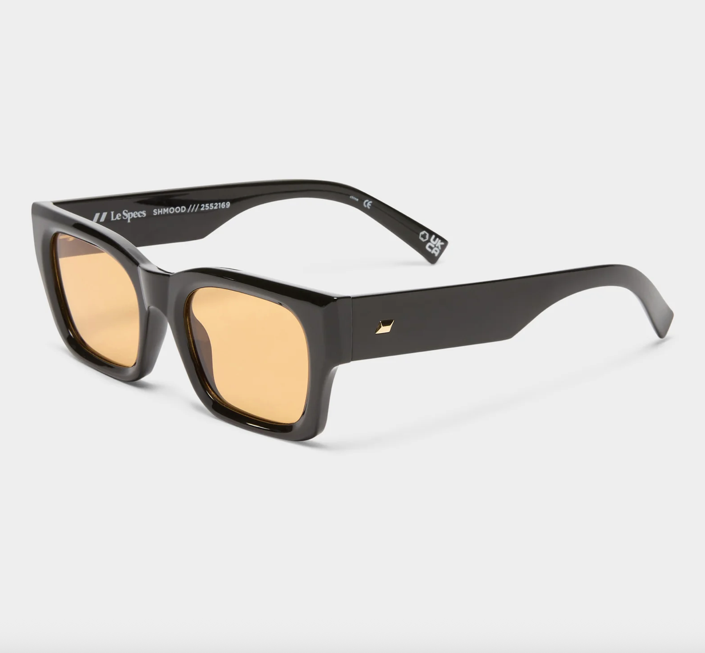 Le Specs Shmood Black Amber Tint