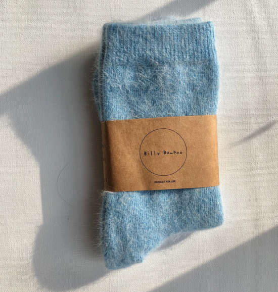 Fluffy Angora Socks