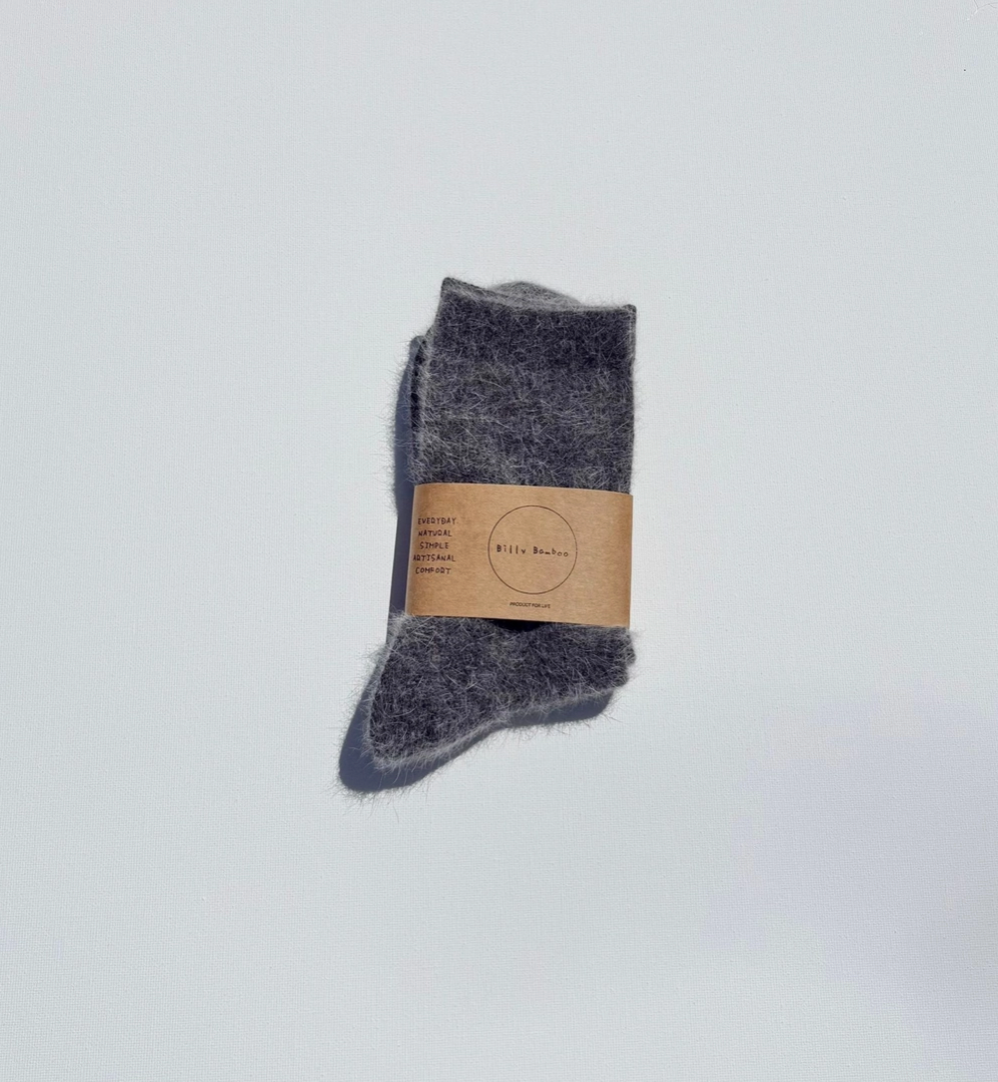 Fluffy Angora Socks