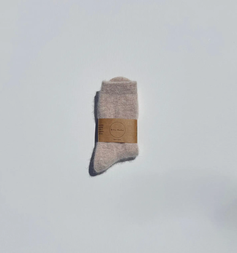 Fluffy Angora Socks