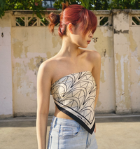 Chrysler Silk Bandana Scarf Ivory