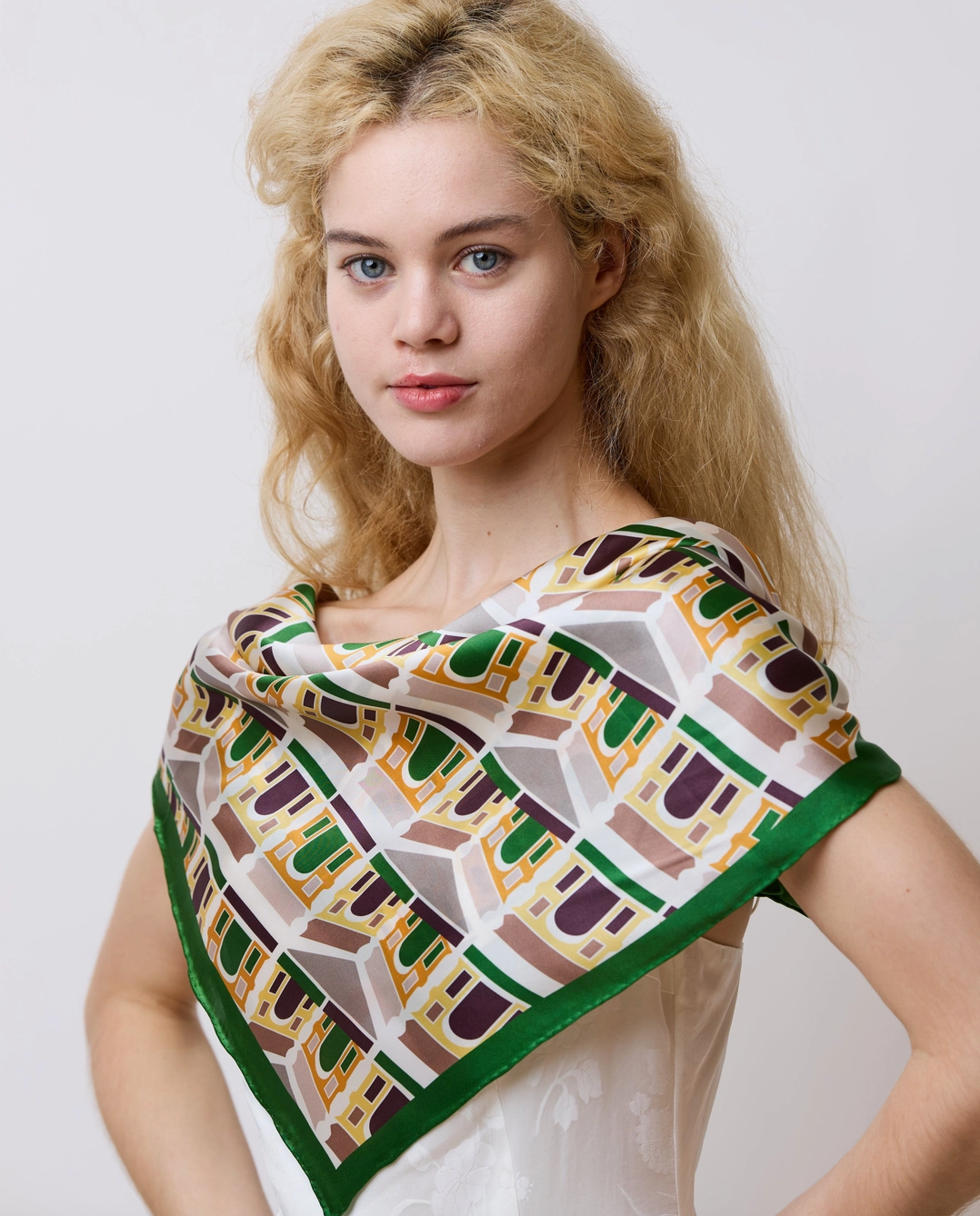 Square Arch Silk Bandana