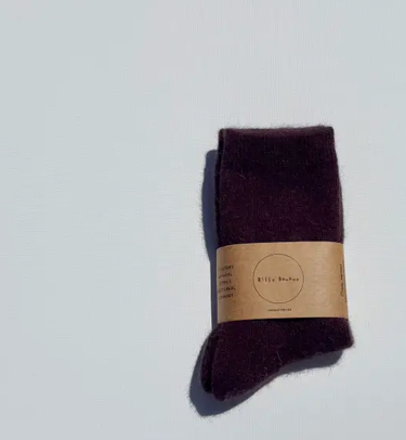 Fluffy Angora Socks
