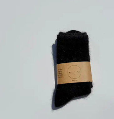 Fluffy Angora Socks