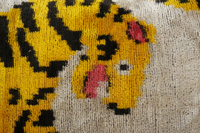 Ecru Tiger Ikat Pillow
