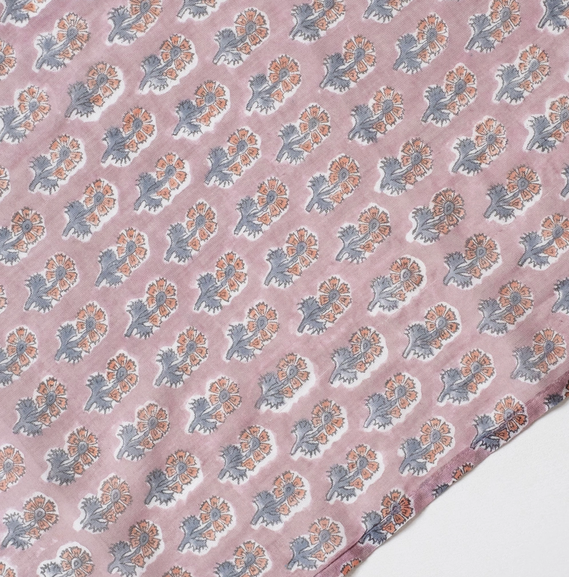 Malin Mauve Block Print Scarf