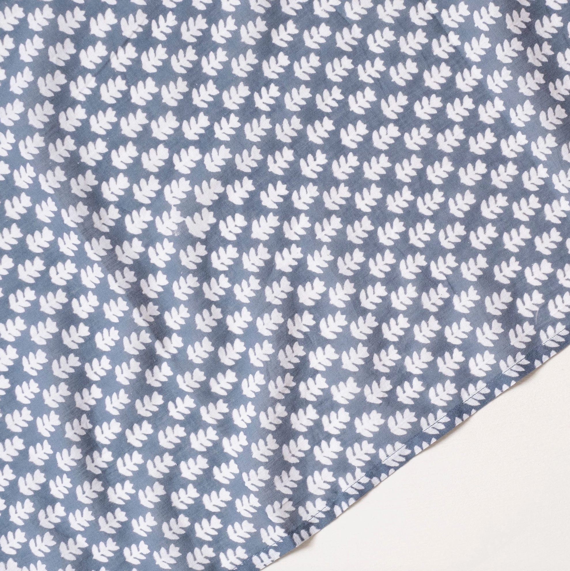 Tula Dark Sea Block Print Scarf