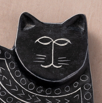 Kitty Soapstone Dish