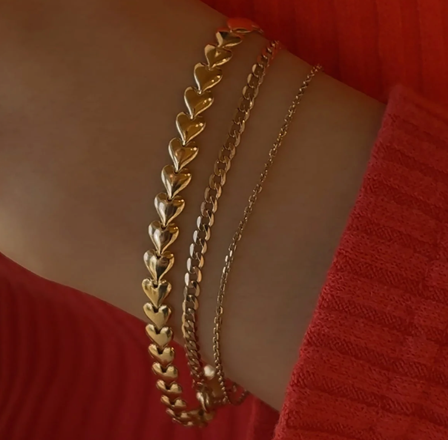 Leah Alexandra Herringheart Bracelet Gold Vermeil
