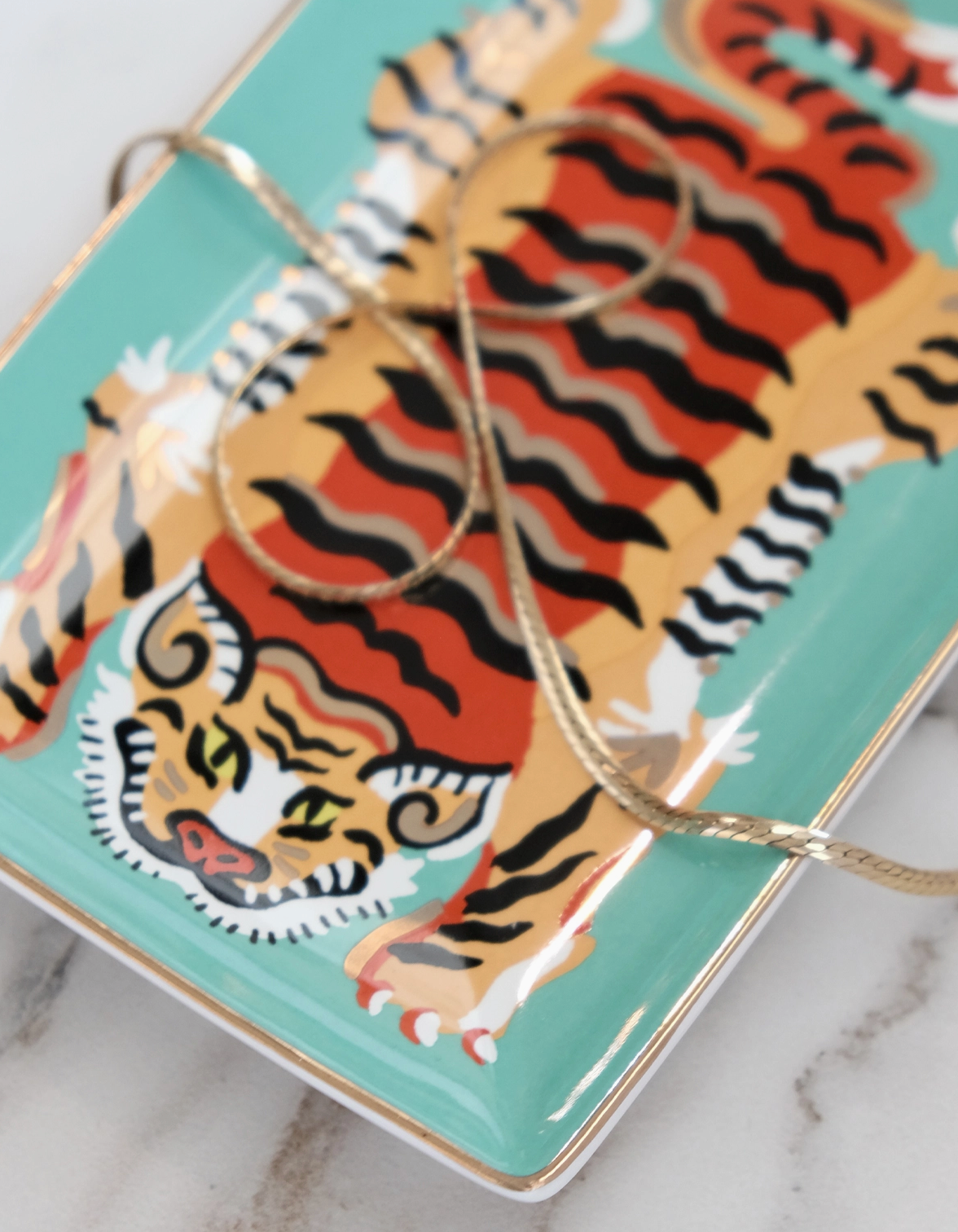 Jade Tiger Trinket Tray