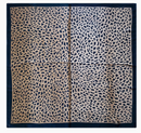 Foulard en satin léopard