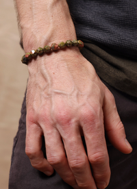 Unakite Men's Bracelet