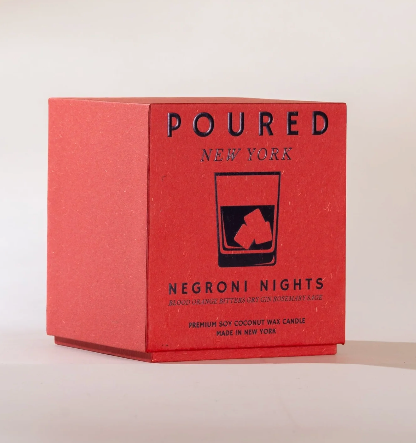Poured New York Candle Negroni Nights