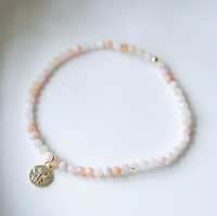 Glee Baby Bee Bracelet Pink Opal