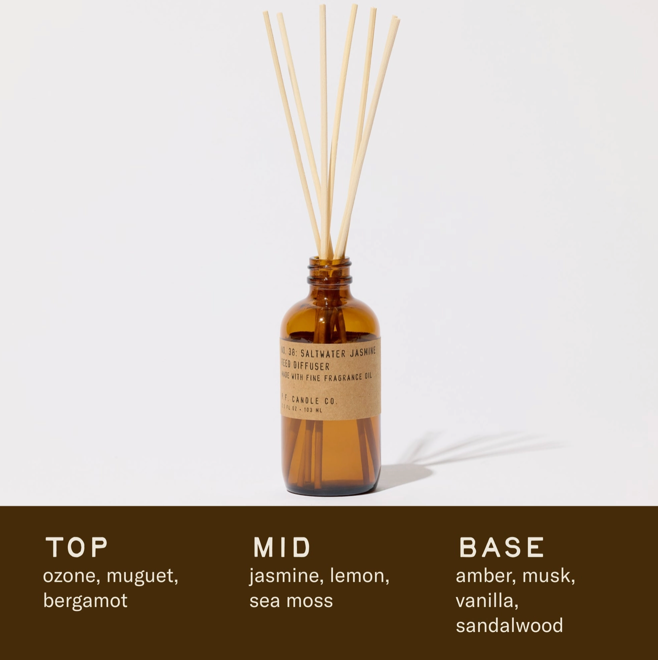 P.f. Candle Diffuser Saltwater Jasmine
