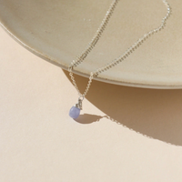 Token Lavender Drop Necklace