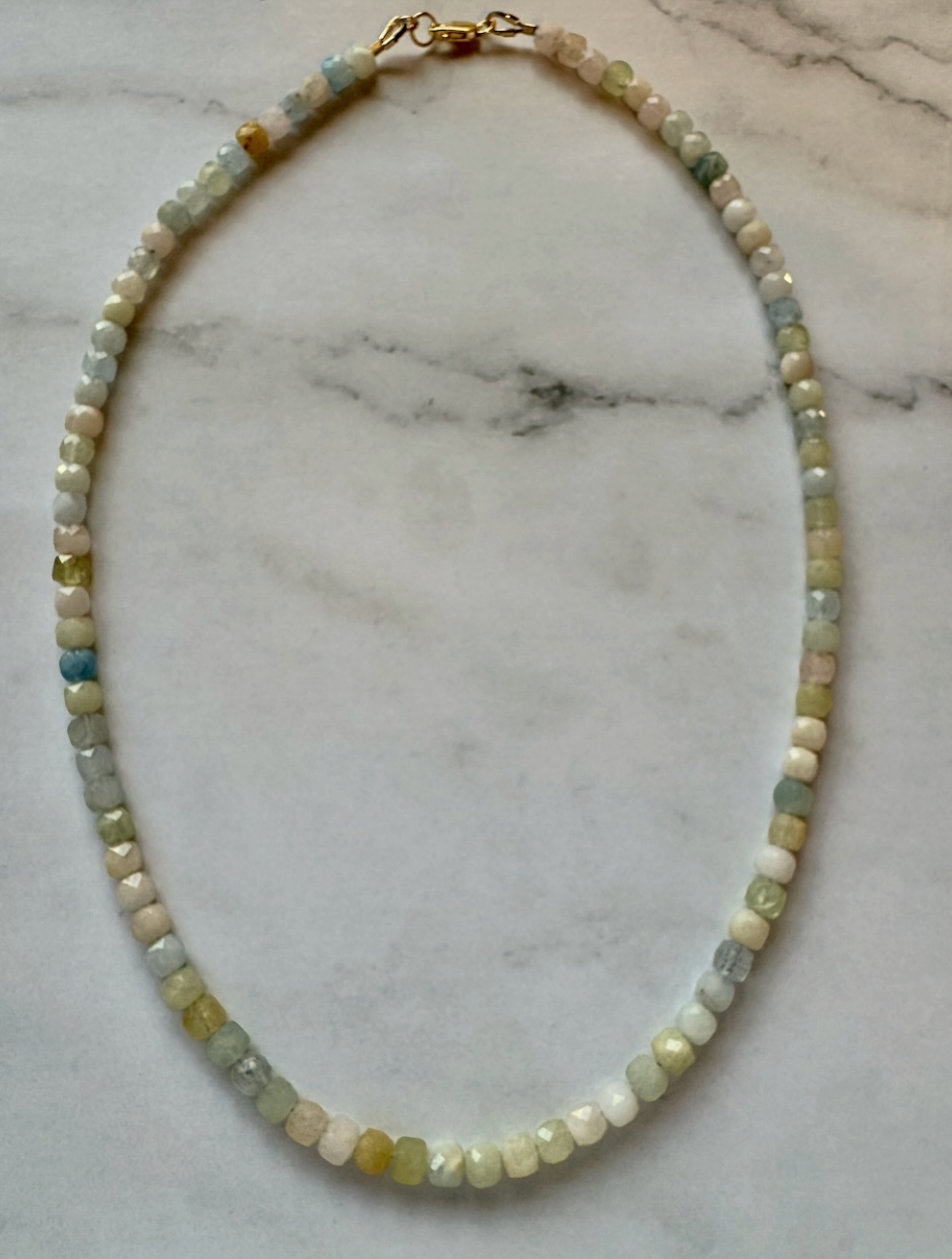 Lillian Faceted Natural Gemstone Necklace
