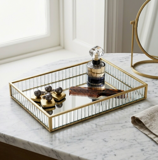 Fluted Glass Tray