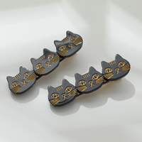 Cat Face Barrette Set/2