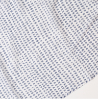 Navy Dot Block Printed Scarf
