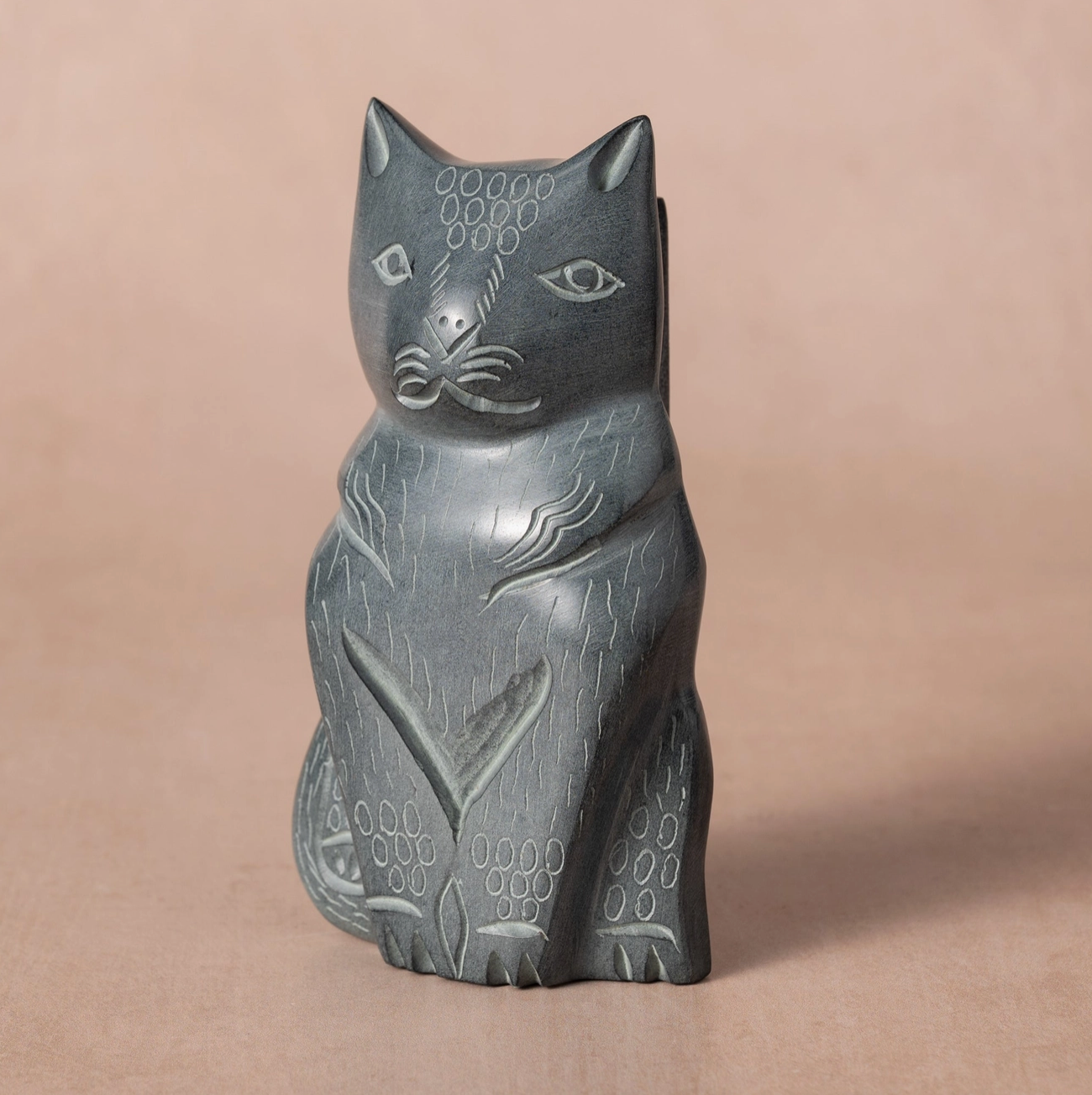 Cat Soapstone Eyeglass Holder