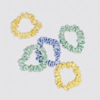 Kitsch Ruched Satin Scrunchies Multi Color