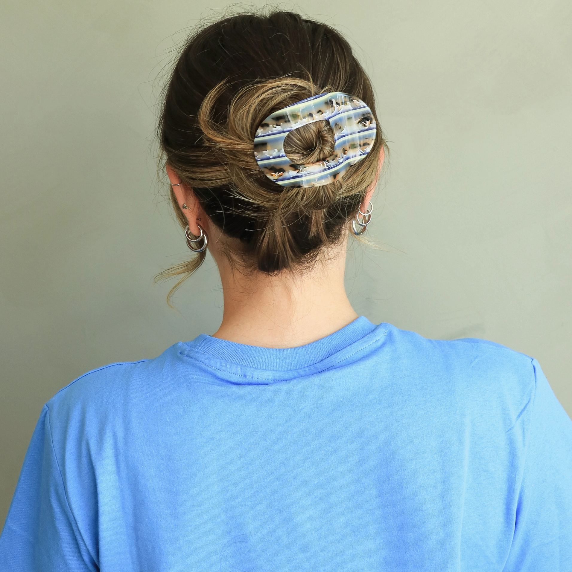 Aura Tortoise Multi Flat Hair Clip