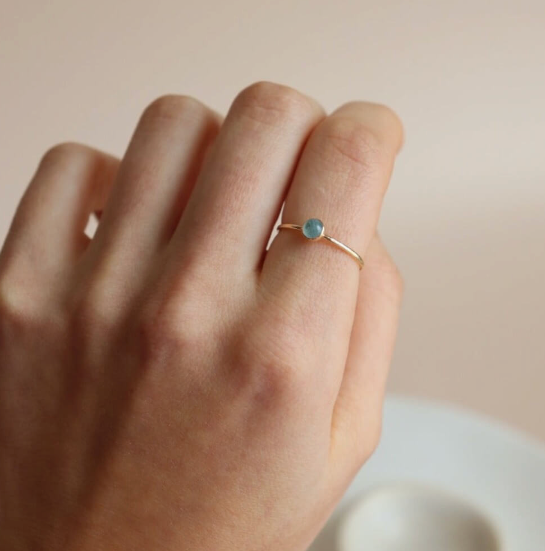 Token Aquamarine Ring