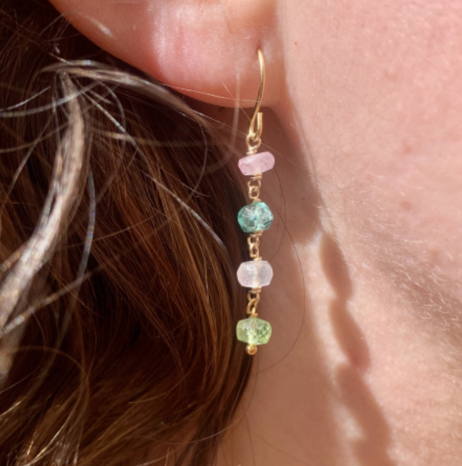 Sophie Deschamps Kea Sapphire Sleeper Earring
