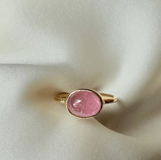 Sophie Deschamps Tourmaline Cabochon Ring Anaya