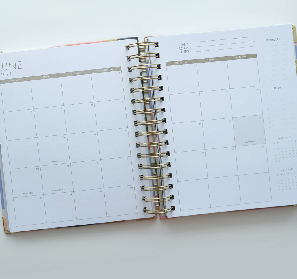 2027 Spiral Planner Patchwork