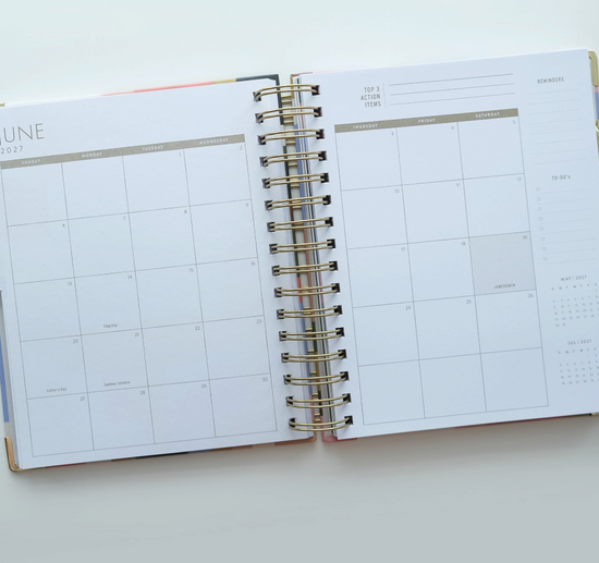 2027 Spiral Planner Patchwork