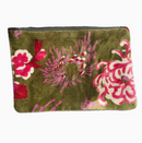 Rome Velvet Pouch Fuji Green