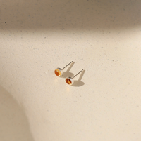 Token Citrine Studs
