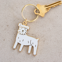 Schnauzer Keychain