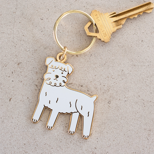 Schnauzer Keychain