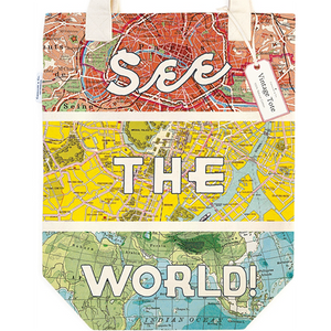 Cavallini See The World Tote Bag